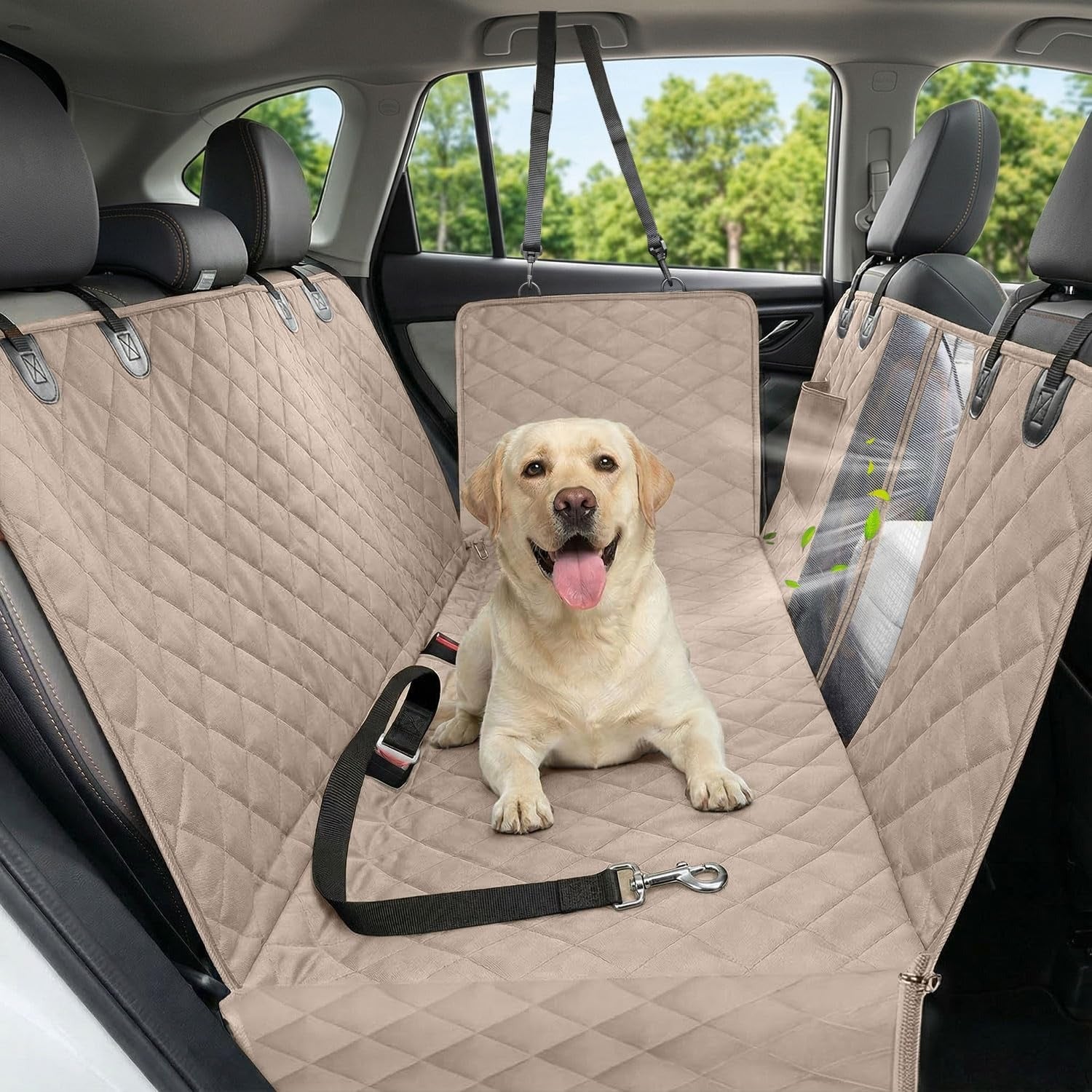 Dog Car Seat Cover Waterproof – Back Seat Protector for Dogs