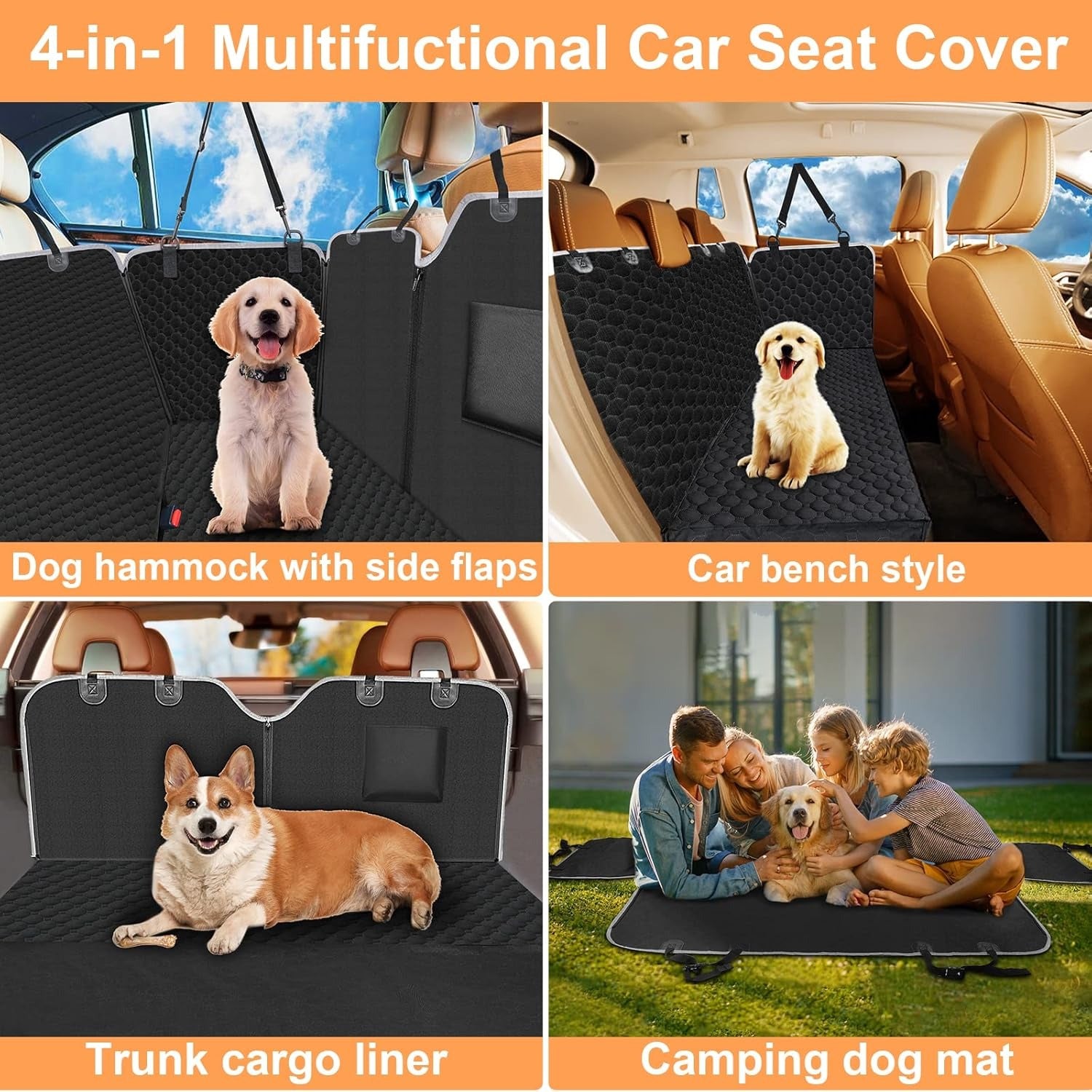 Heavy Duty Dog Car Seat Cover – Keep Your Car Clean & Protected