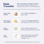 Ritual Prenatal Vitamins for Women Folate & Choline for Neural Tube Support, Omega-3 DHA for Fetal Brain Development, Iron, Calcium-Helper D3 & K2, Non-GMO, Vegan, Citrus, 30 Days