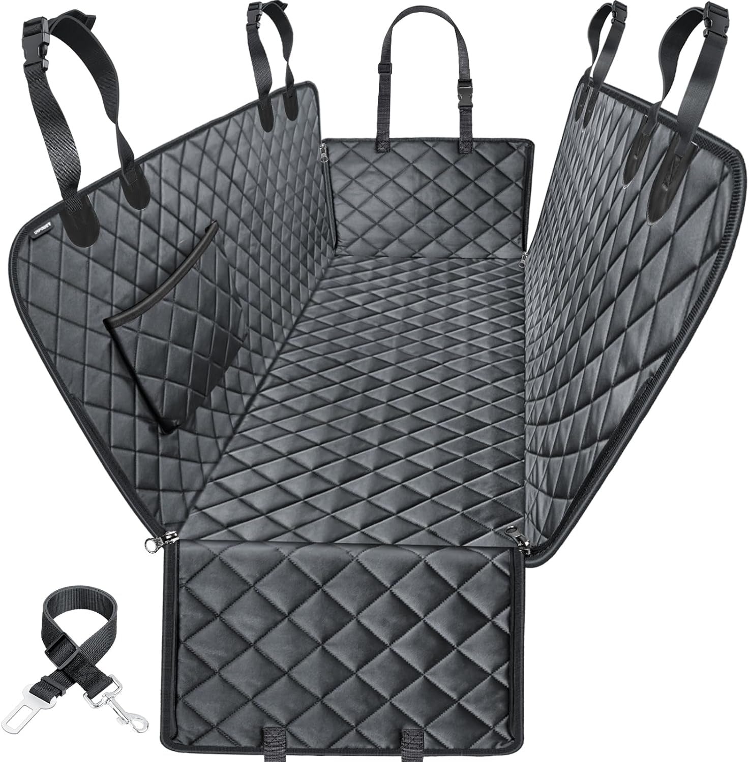 Waterproof Dog Car Seat Cover for Back Seat – Anti-Slip & Scratch Proof