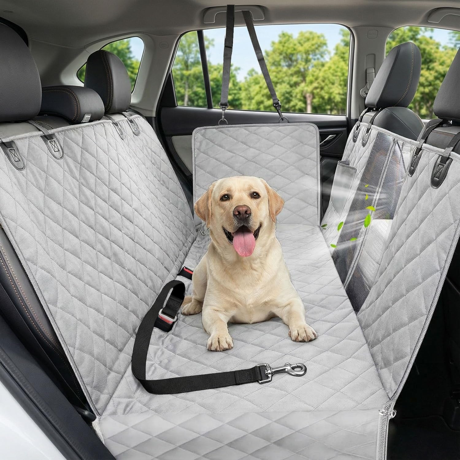 Dog Car Seat Cover Waterproof – Back Seat Protector for Dogs